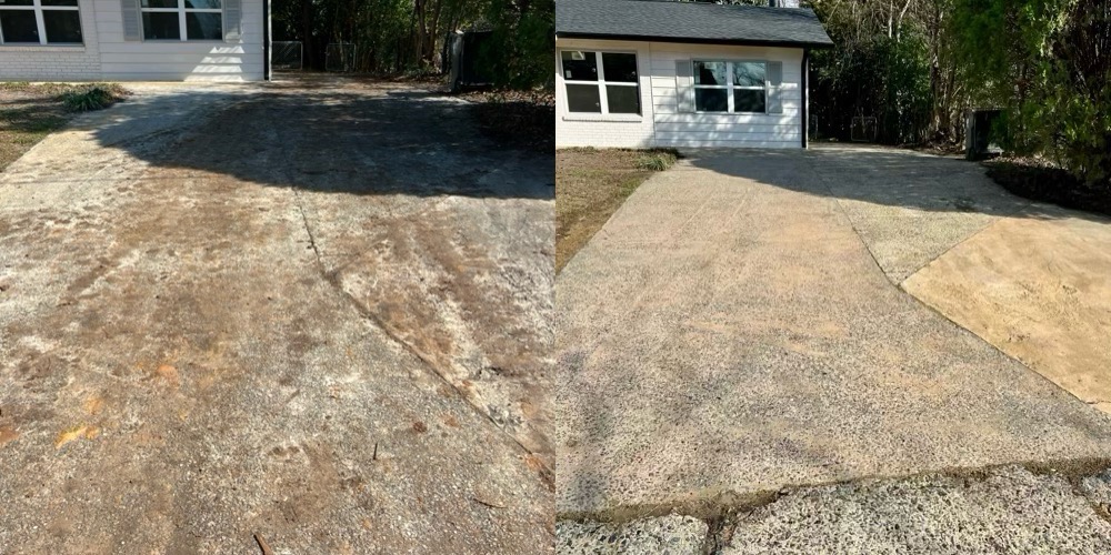 Beautiful Driveway Transformation in Warner Robins Ga