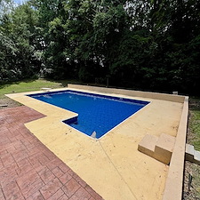 Pool deck cleaning